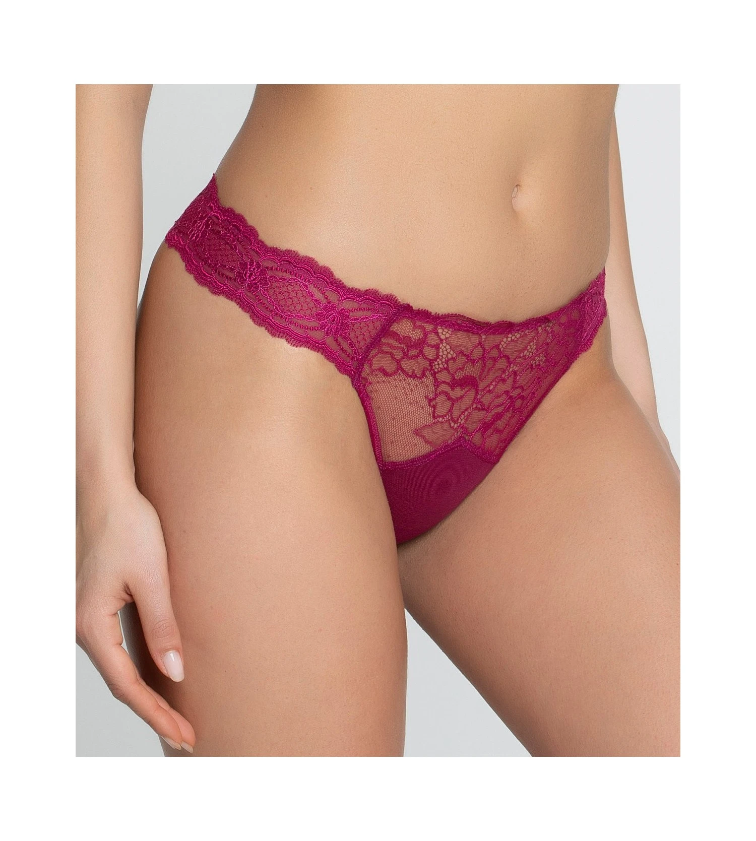Tanga Sublime En Dentelle Fuchsia Sublime 5 Tanga Sublime En Dentelle Fuchsia Sublime – Image 5